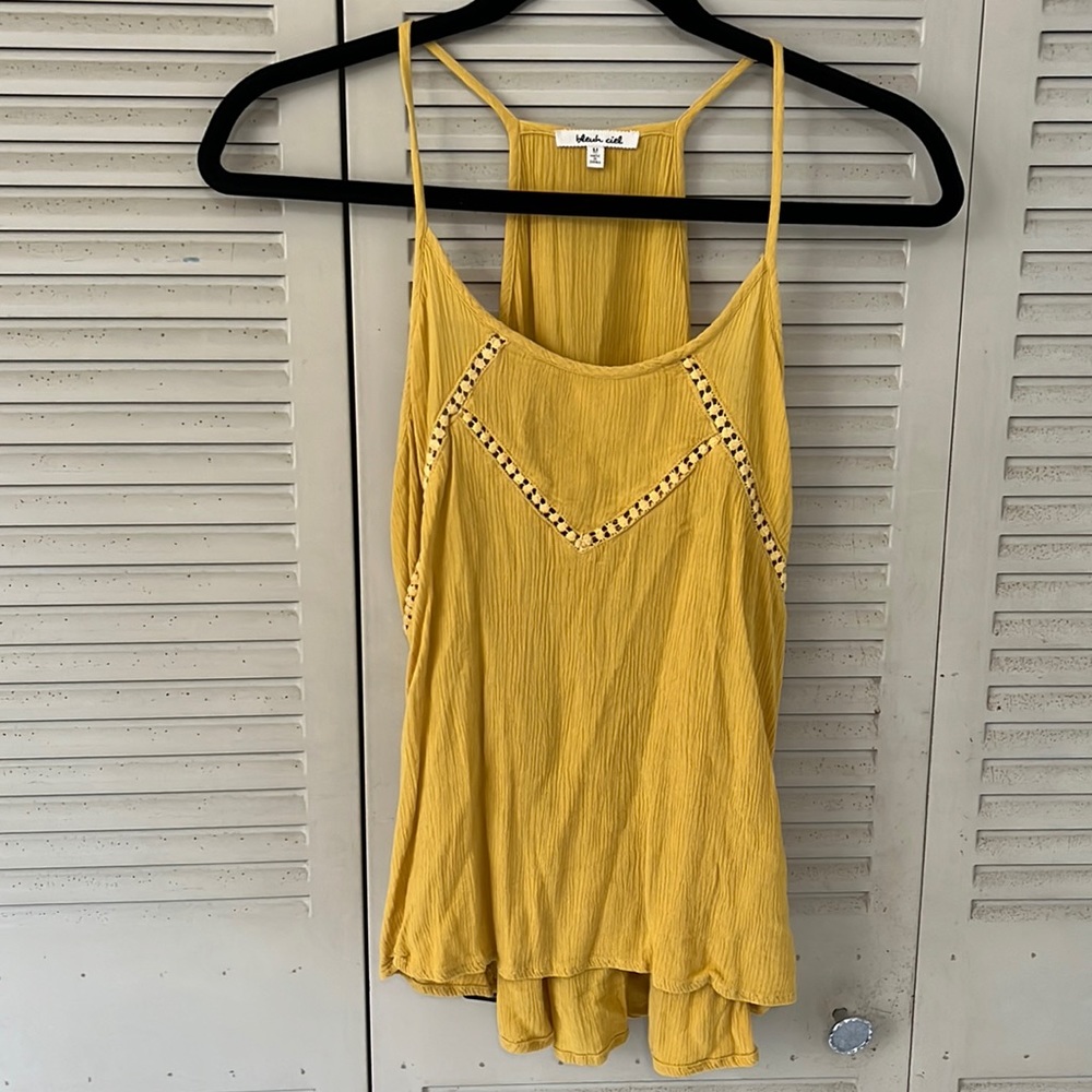 Bleuh Ciel Yellow Top, Size M